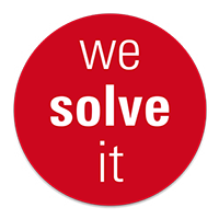 We solve it - Innovationen von baumannperfecta. Dieses Icon markiert die innovativen Produkte von baumannperfecta